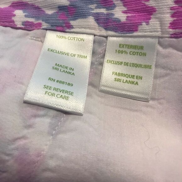 Lilly Pulitzer Adie Shorts Women's Size 00 Amethyst Flamingo Beach Bathers - Picture 9 of 13